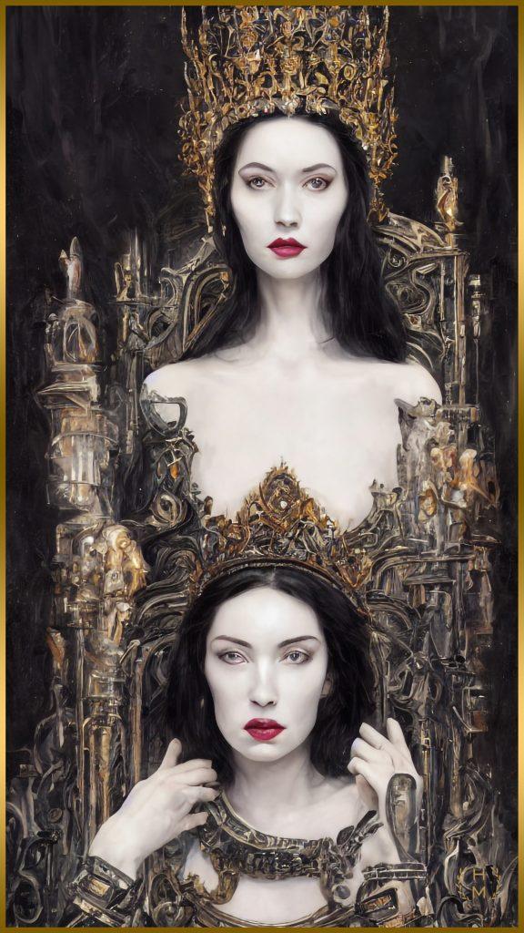 HEL MORT's Vampire Kiss® Painting - Contemporary Art by HEL MORT®