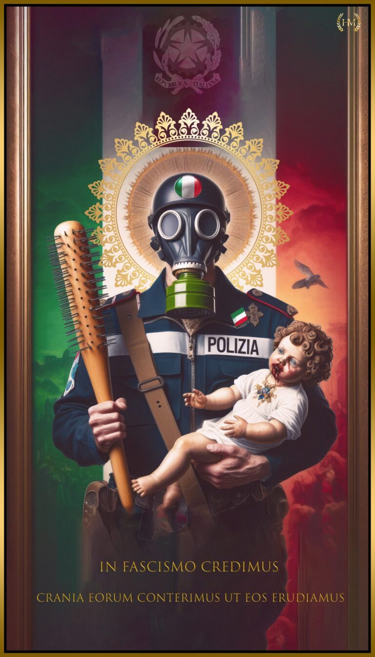 HEL MORT's Polizia molto Arrabbiata® Painting - Contemporary Art by HEL MORT®